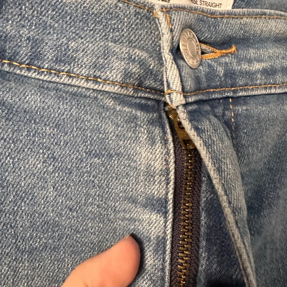 Levi Jeans Heritage High-Rise Straight Light‎ Wash Jeans